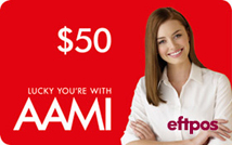 $50 - Lucky you're with AAMI